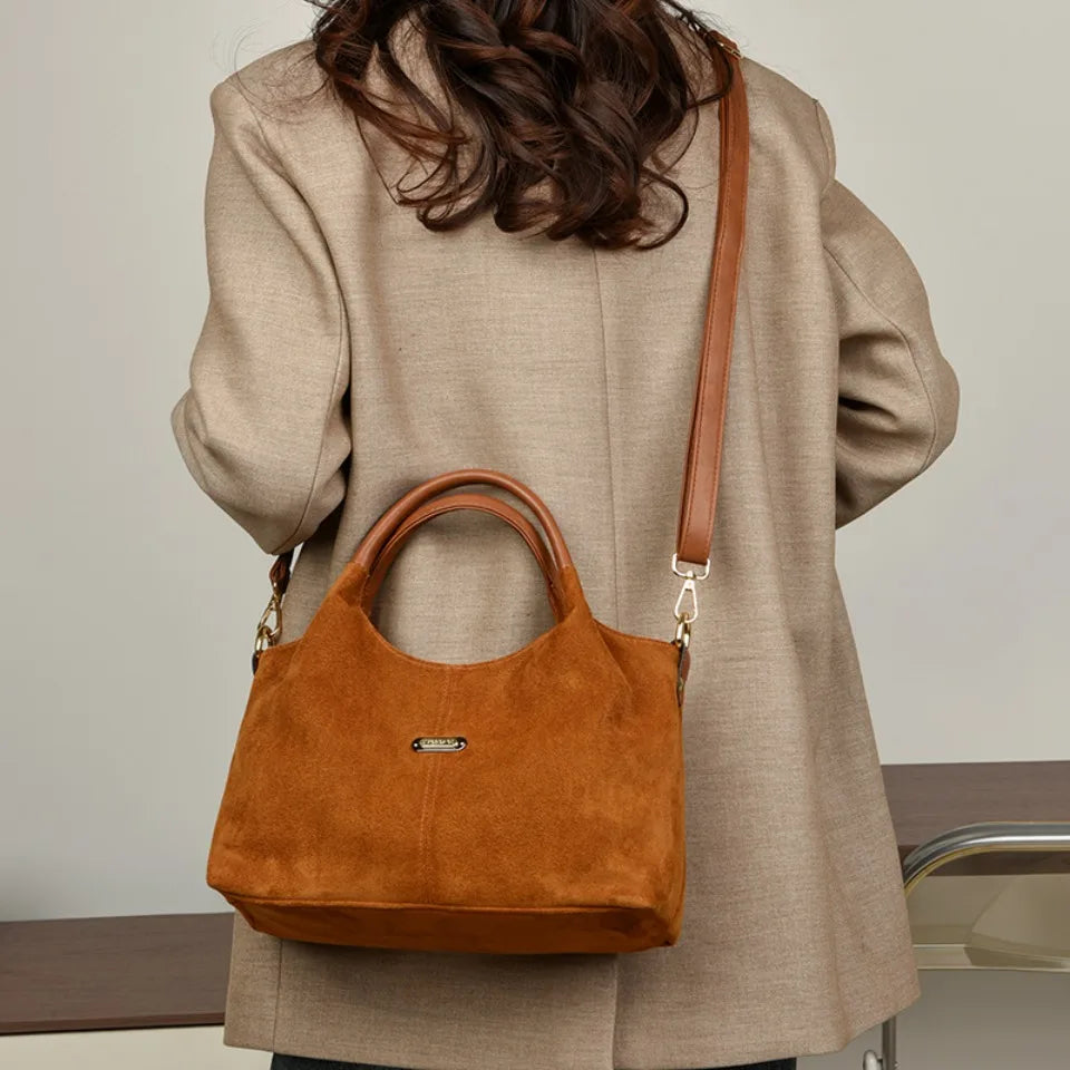 Genuine Brand Faux Suede Handbags Soft High Quality Women Bag Small Casual Female Messenger Shoulder Bag Ladies Crossbody Bag