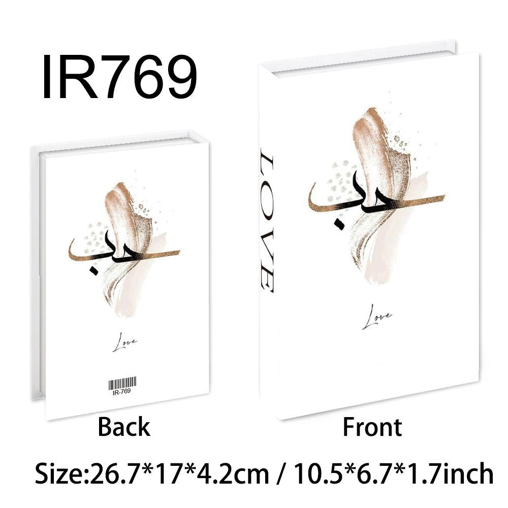 New Islamic Series Luxury Fake Books Home Decoration Remote Control Storage Box Coffee Table Fashion Home Decoration Accessories