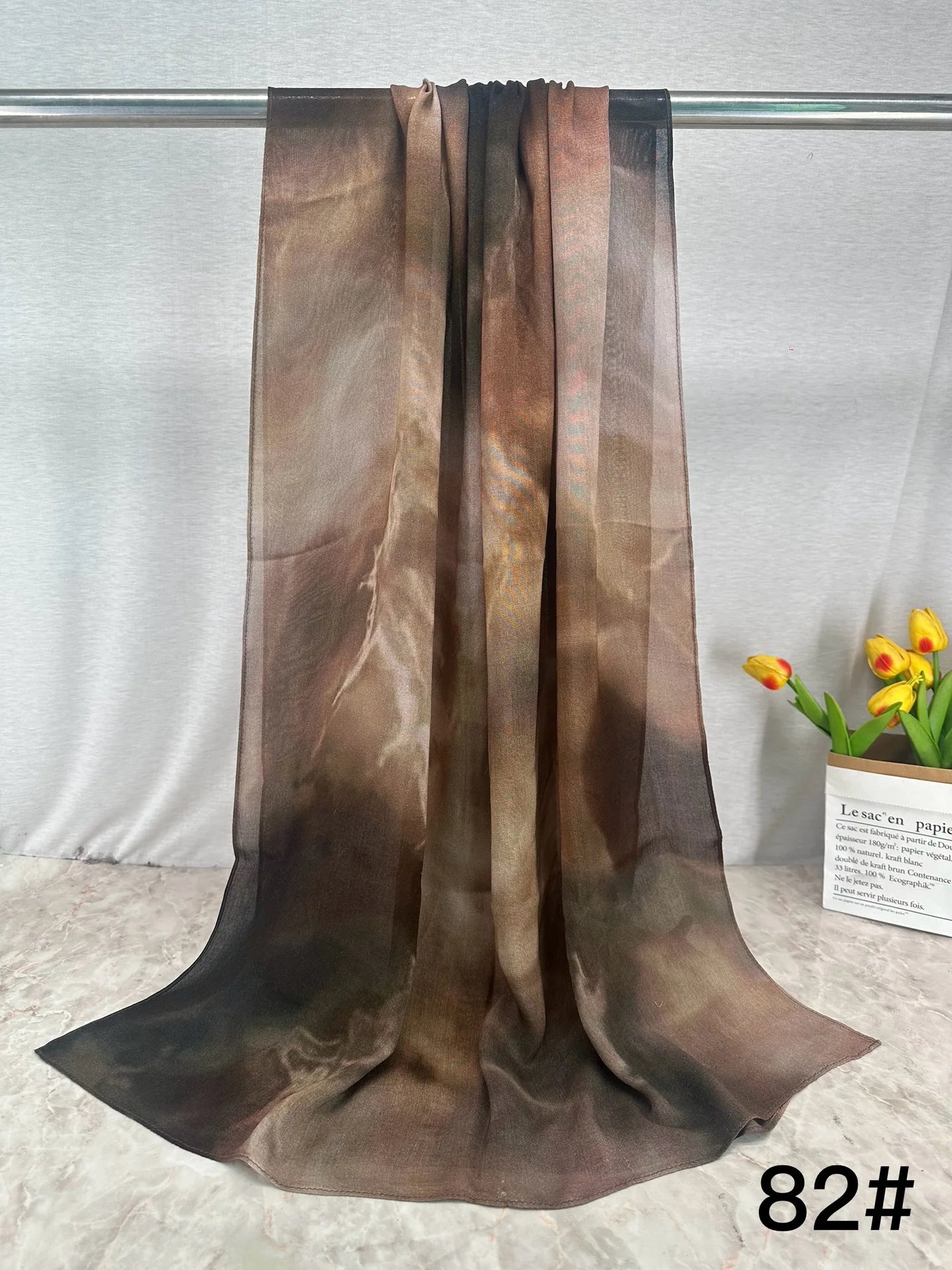 168colors Modal Print Hijab Scarf Premium Soft Breathable Muslim Fashion Headscarf Head Scarf Headwraps for Women Hijabs Turban