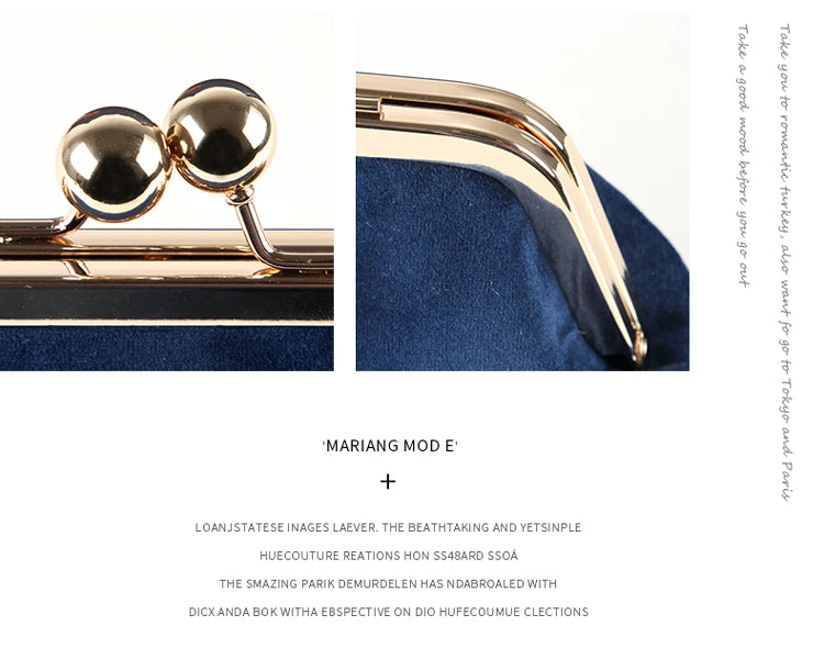 5 Colors Bags Shell Lock Women Bags Velvet Soft Bag Women's Handbags Chain Women Shoulder Crossbody Bag Fringe