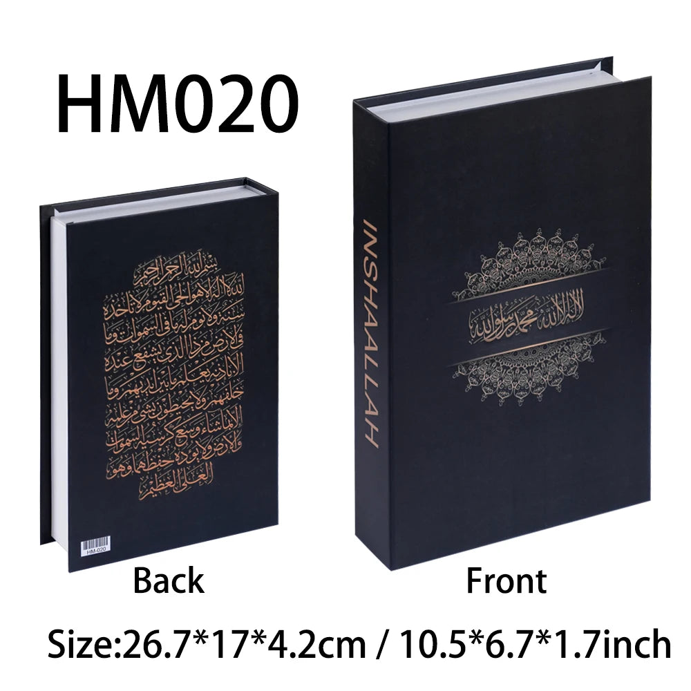 New Islamic Series Luxury Fake Books Home Decoration Remote Control Storage Box Coffee Table Fashion Home Decoration Accessories
