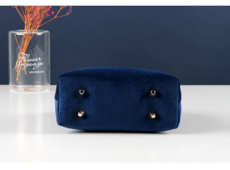 5 Colors Bags Shell Lock Women Bags Velvet Soft Bag Women's Handbags Chain Women Shoulder Crossbody Bag Fringe