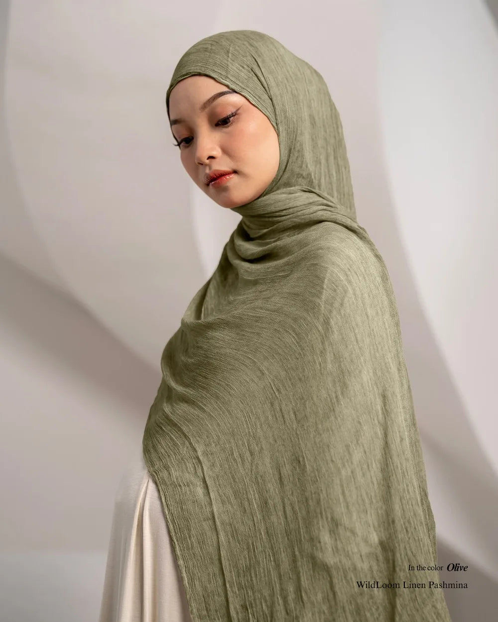 Rayon Cotton Hijab with Inner Cap Set Premium Wrinkle Scarf Headscarf Shawl Dirty Dyed Vintage Soft Muslim Turban Hijabs Women