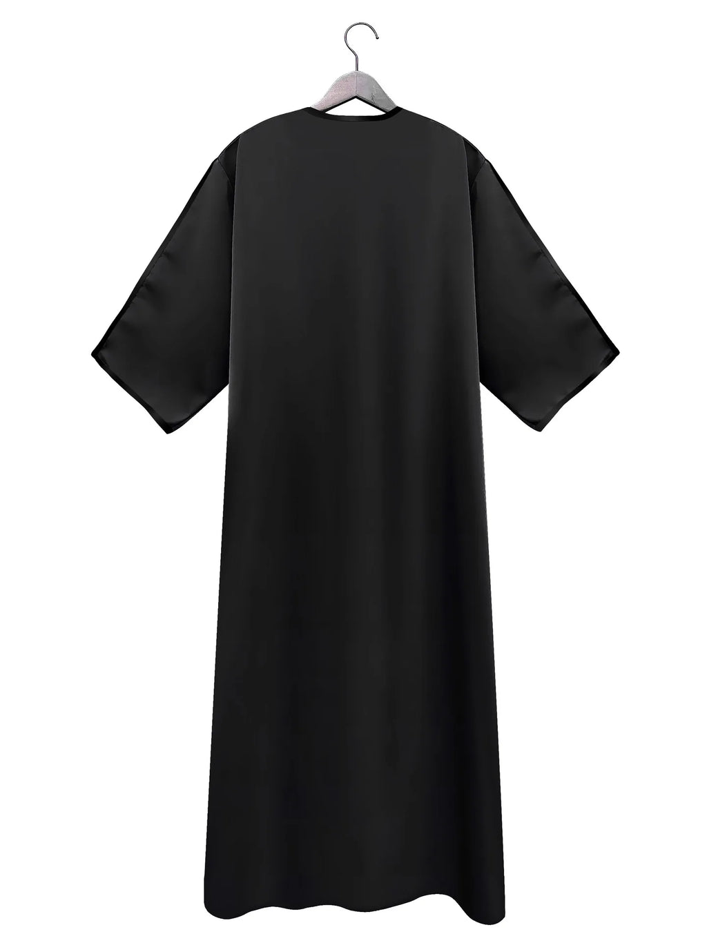 Men's Long Sleeve Muslim Abaya Islamic Dress Moroccan Thobe Jubba Kandora Djellaba Middle Eastern Saudi Clothing Casual Polyester Blend