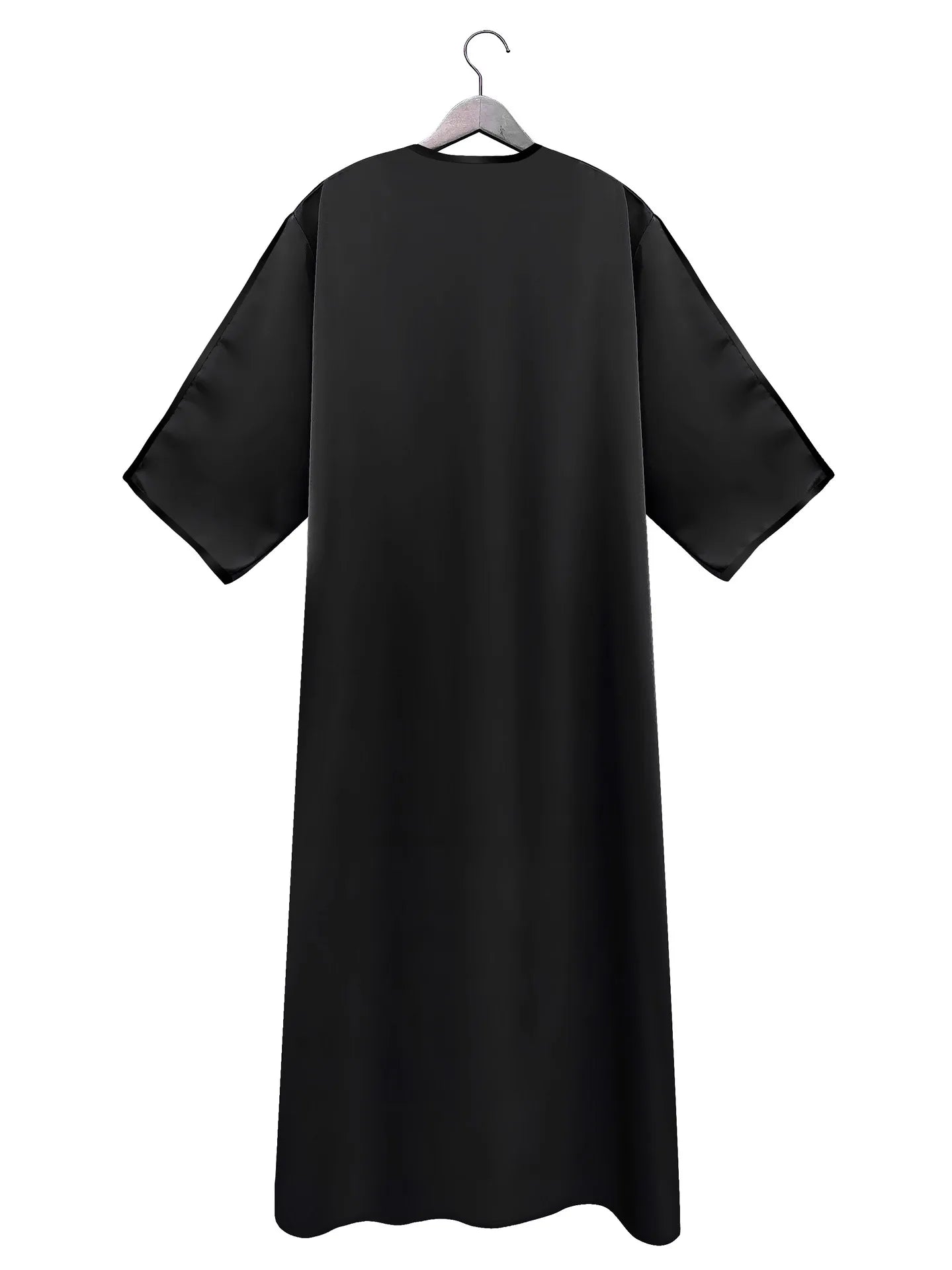 Men's Long Sleeve Muslim Abaya Islamic Dress Moroccan Thobe Jubba Kandora Djellaba Middle Eastern Saudi Clothing Casual Polyester Blend