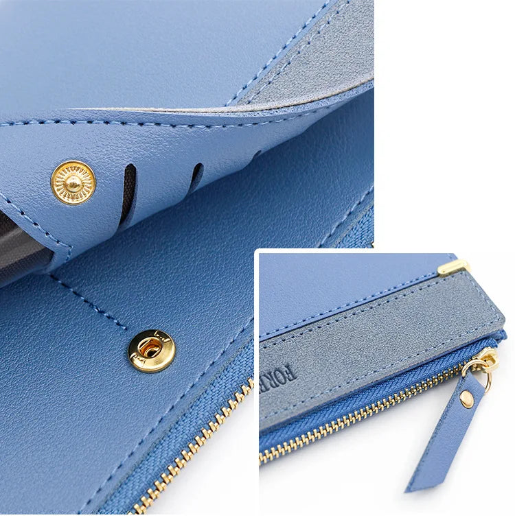 New Women Long Wallets Handbag Zipper Coin Pocket Female Purse Photo Holder Credit Card Holder Women's Clutch Wallet