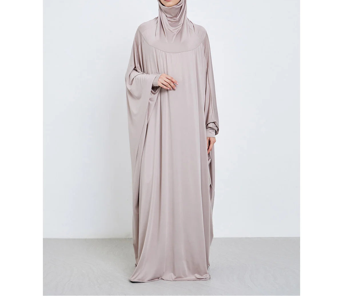 Islamic Prayer Abaya Muslim Women Abayas Long Sleeve Hooded Modesty Ramadan Dresses With Hijab Jilbabs Middle Eastern Kaftans