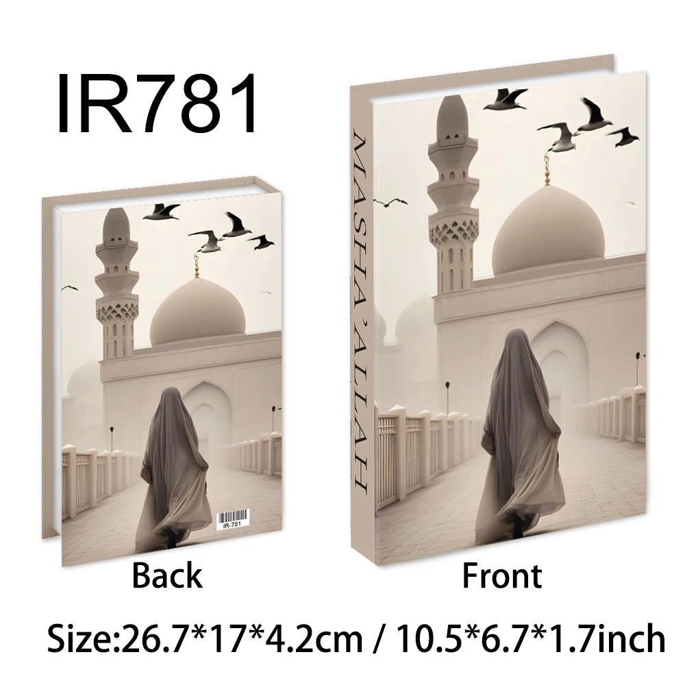 New Islamic Series Luxury Fake Books Home Decoration Remote Control Storage Box Coffee Table Fashion Home Decoration Accessories