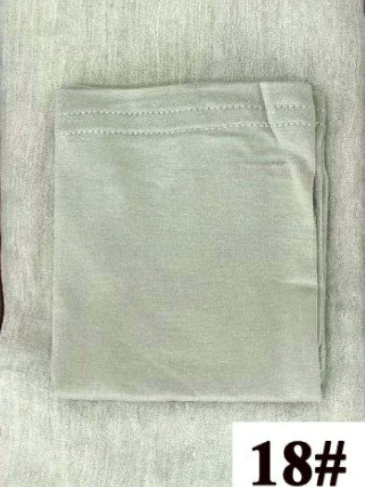 Rayon Cotton Hijab with Inner Cap Set Premium Wrinkle Scarf Headscarf Shawl Dirty Dyed Vintage Soft Muslim Turban Hijabs Women