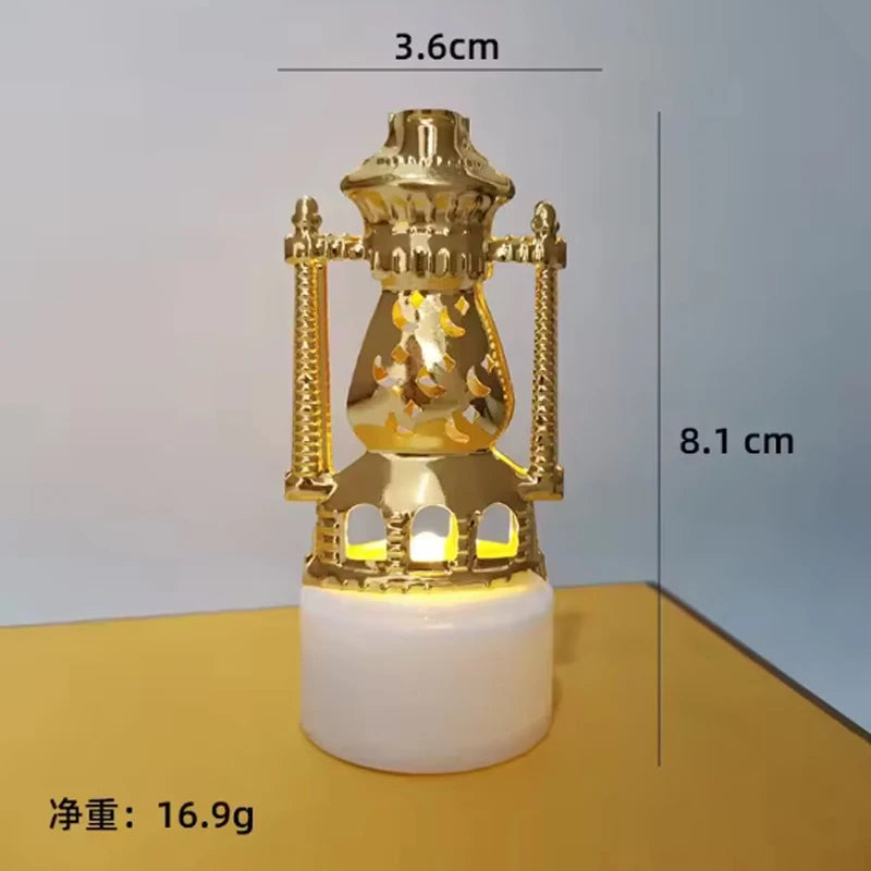 LED Moon Star Castle Lights Eid Mubarak Electronic candle light Islam Muslim Festival Party Eid al-Fitr home Ramadan Decoration