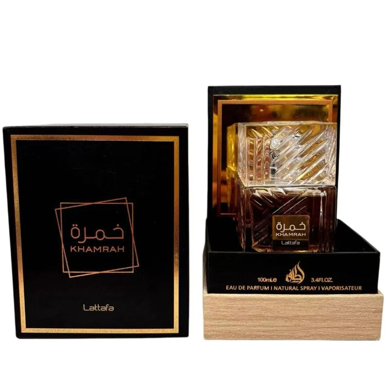 100ml Original Arab Perfumes Khamrah Long-lasting Sandalwood and Pine Scent Cologne Men's Luxury Perfume Gift