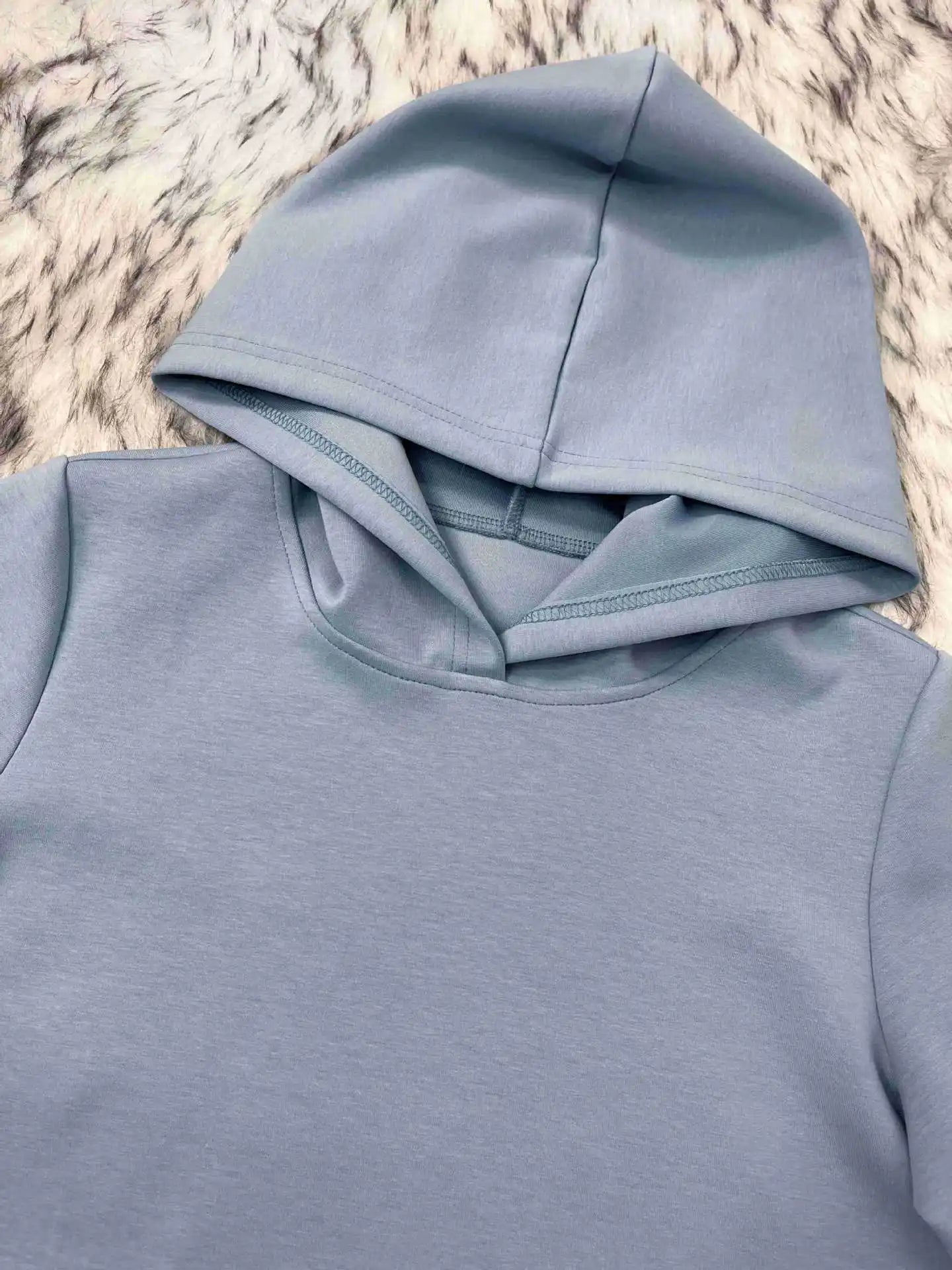 Middle East Muslim Fashion Abayas for Girls Solid Color Simple Hoodie Dress with Pocket Hooded Cuff Design Eid Ramadan Kids Robe