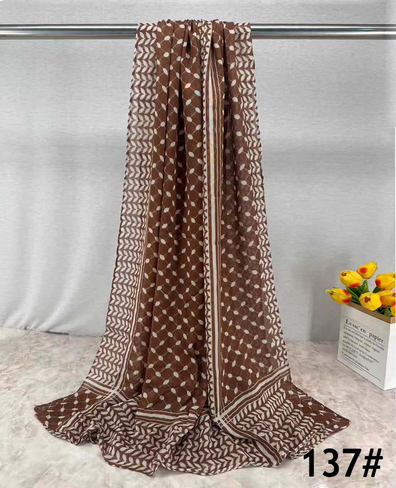 168colors Modal Print Hijab Scarf Premium Soft Breathable Muslim Fashion Headscarf Head Scarf Headwraps for Women Hijabs Turban