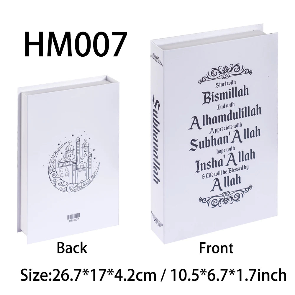 New Islamic Series Luxury Fake Books Home Decoration Remote Control Storage Box Coffee Table Fashion Home Decoration Accessories
