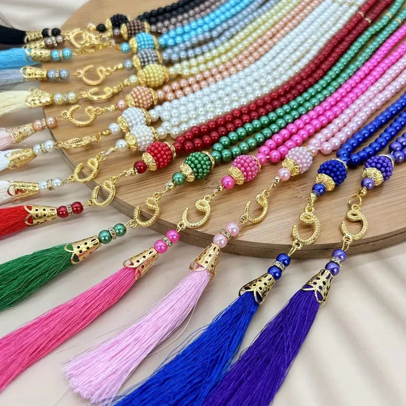 3pcs/set Muslim Prayer Mat Set Middle East Prayer Rug Prayer Beads Travel Worship Blanket Set Ramadan Gifts Islamic Sejadah