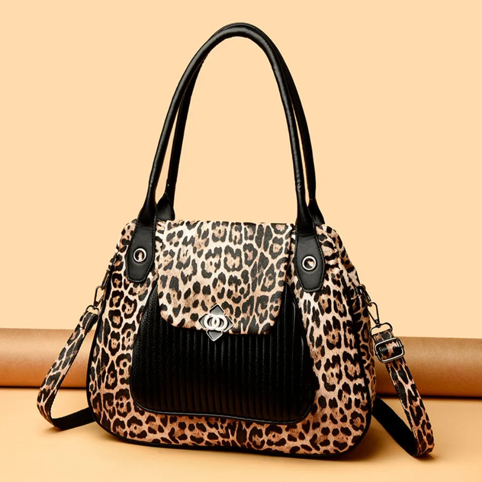 Genuine Brand Top Quality PU Leather Bags for Women Designer Top-Handle Bags Ladies Casual Tote Shoulder Crossbody Bag 2 Layers