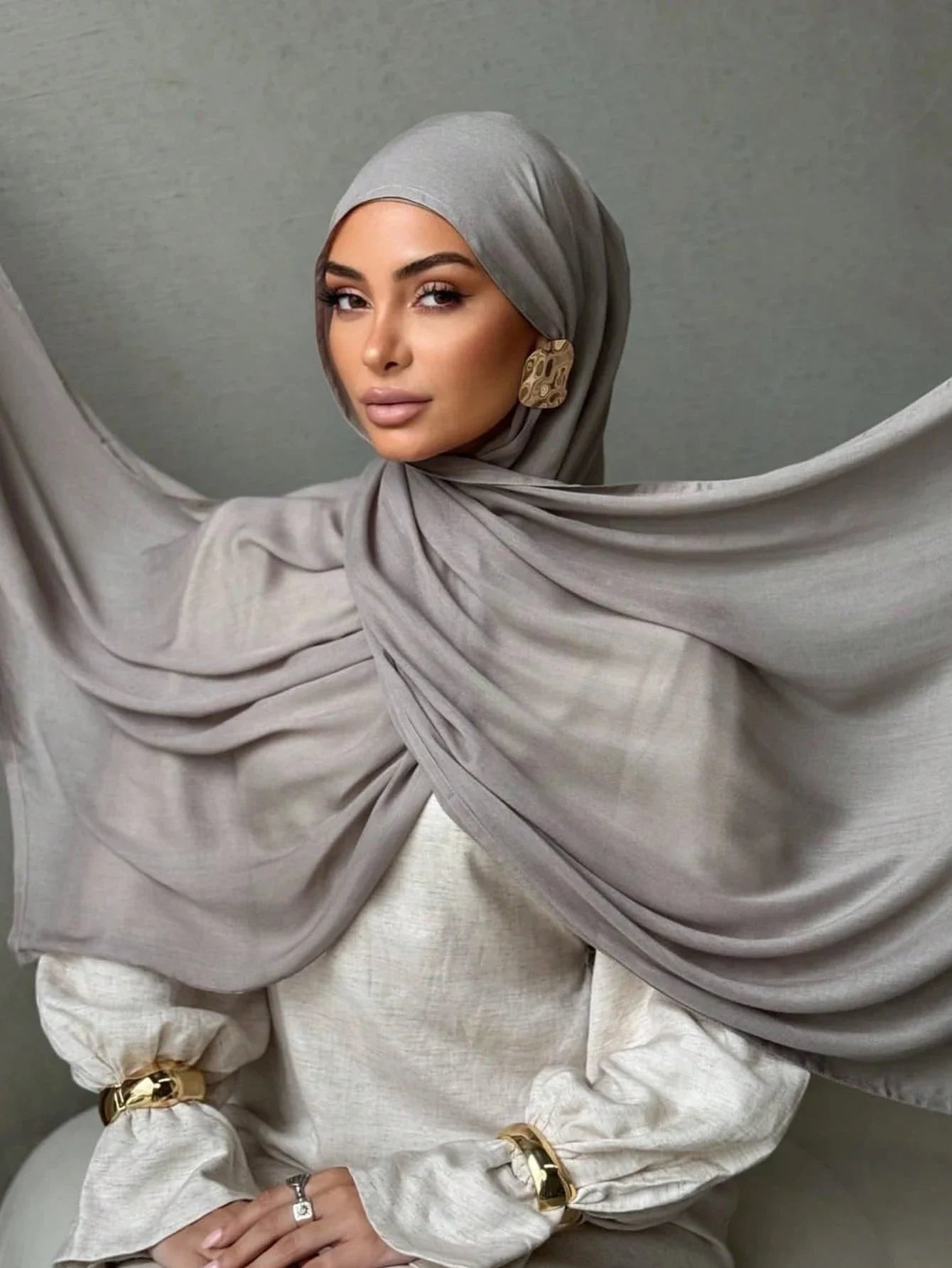 70*180cm Women Plain Solid Color Rayon Cotton Modal Hijab Scarf Lady High Quality Wraps Shawls Muslim Headband Islamic Scarves