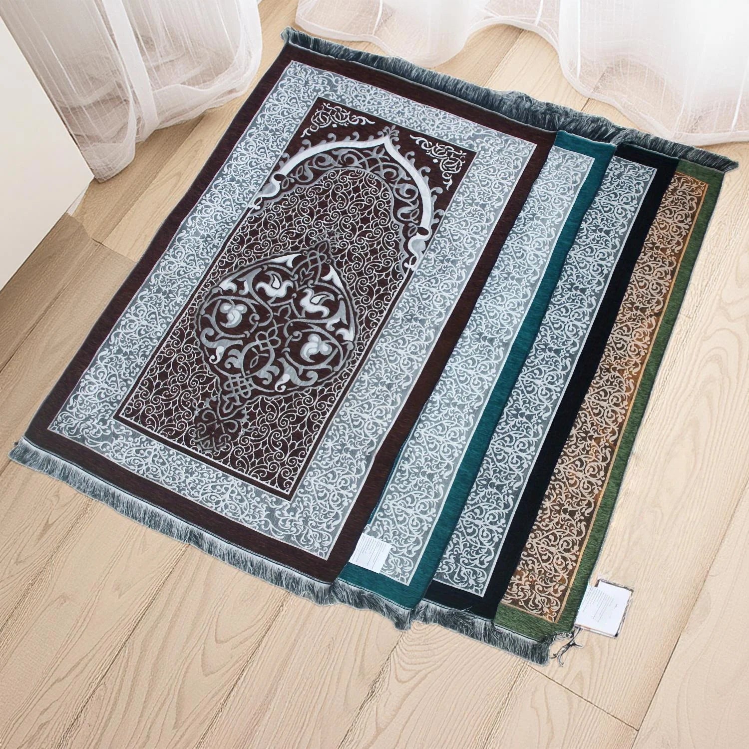 Muslim Prayer Rug Islamic Turkish Prayer Rugs Prayer Mat for Women and Men Great Ramadan Gifts Islam Carpet Portable Muslims Mat