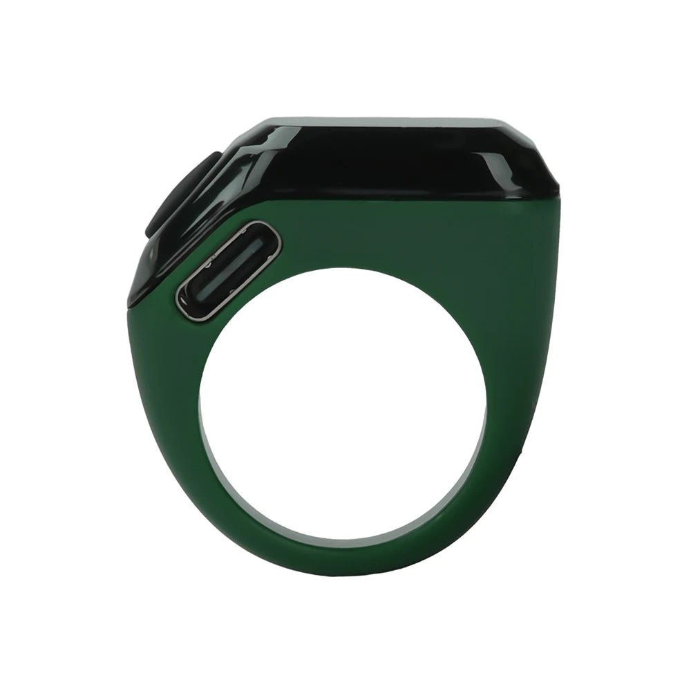 Smart Ring Counter Bluetooth APP Control OLED Display Silent Touch Type-C Rechargeable Muslims Zikr Ring Prayer Finger Counter