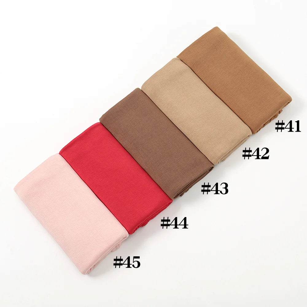 Premium Jersey Hijab Scarf For Muslim Women Turban Femme Africaine Hijabs For Woman Head Wrap Hoofddoek Headscarf Ramadan