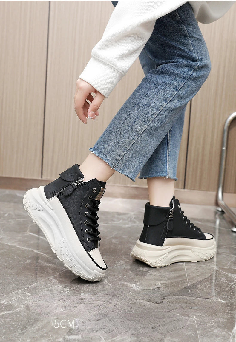 Women Sneakers Luxury Fashion High Top Women Boots Platform Casual Shoes Outdoor Running Shoes for Women Tenis De Mujer
