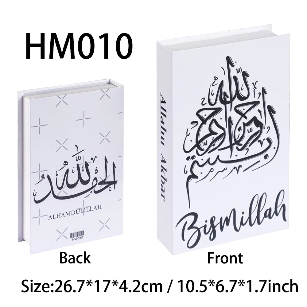 New Islamic Series Luxury Fake Books Home Decoration Remote Control Storage Box Coffee Table Fashion Home Decoration Accessories