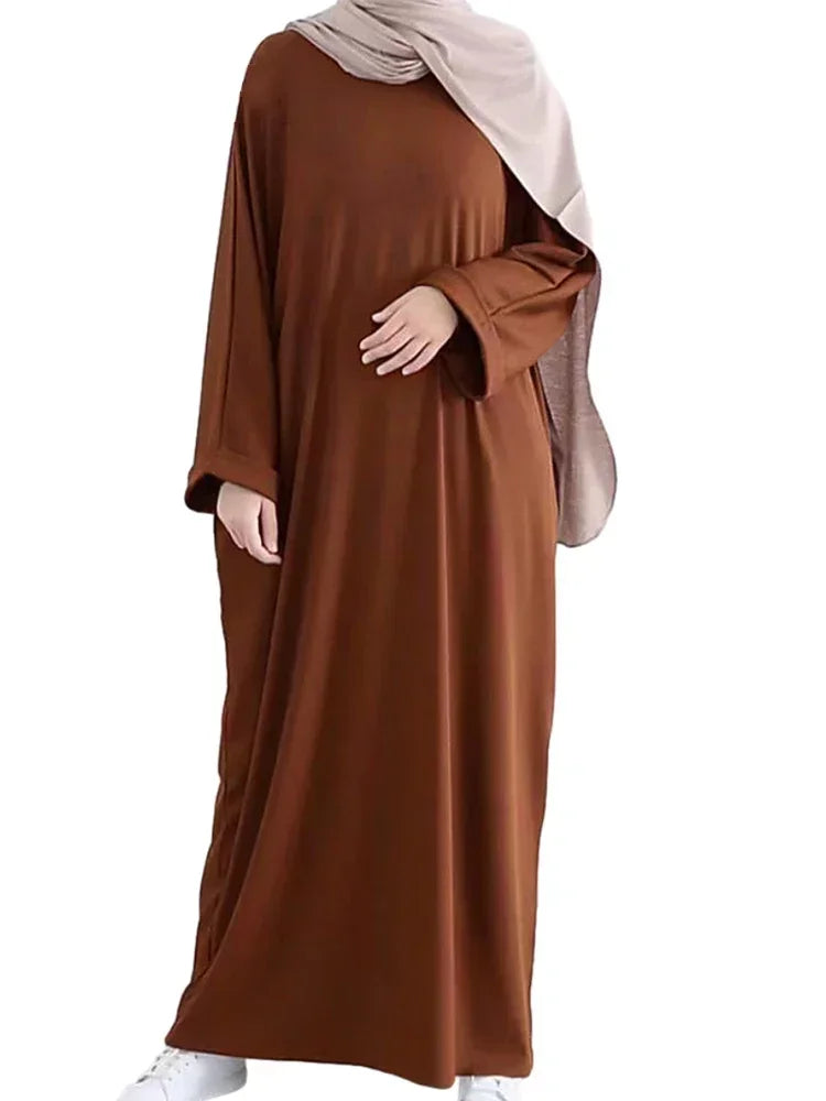 Autumn Muslim Dress for Women Abaya Turkey Loose Modest Long Dresses Jalabiya Morocco Dubai Abayas Kaftan Vestidos Arab Robe