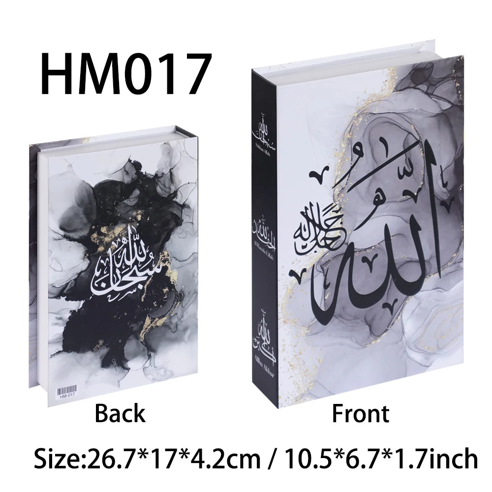 New Islamic Series Luxury Fake Books Home Decoration Remote Control Storage Box Coffee Table Fashion Home Decoration Accessories