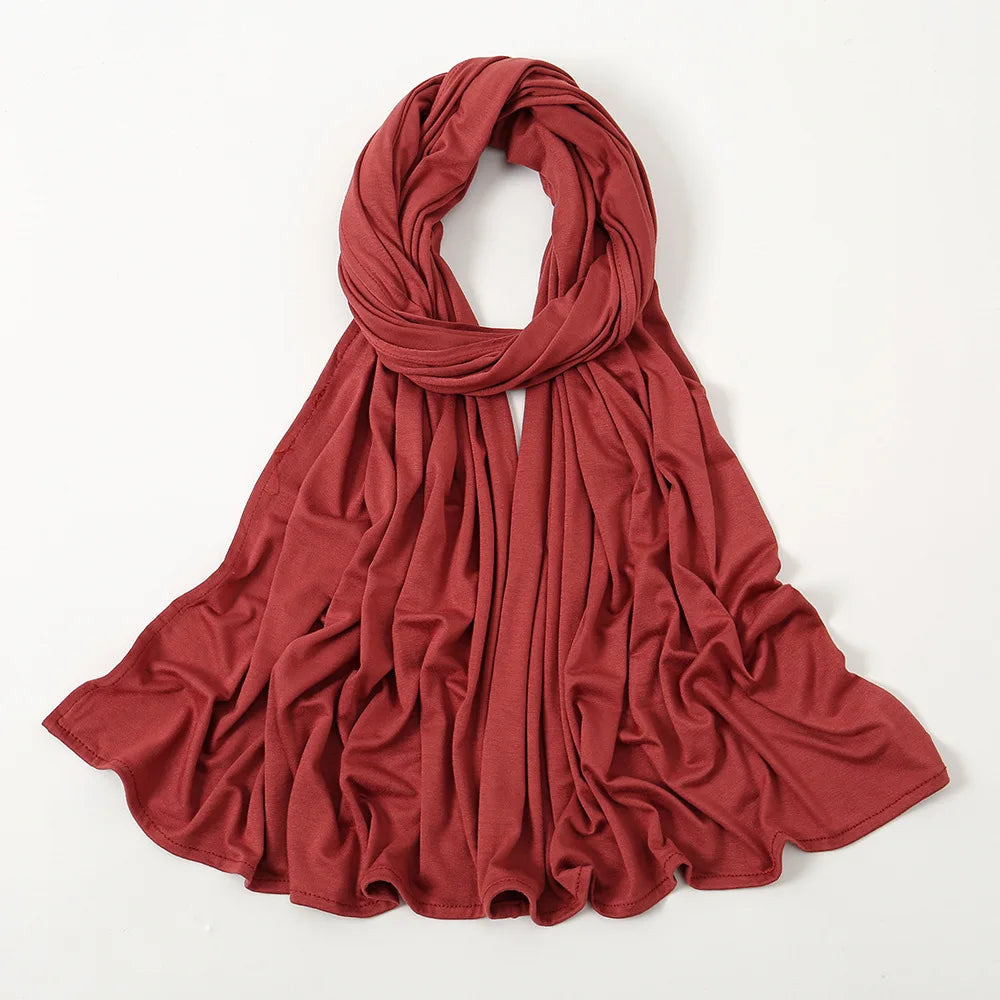 Premium Jersey Hijab Scarf For Muslim Women Turban Femme Africaine Hijabs For Woman Head Wrap Hoofddoek Headscarf Ramadan