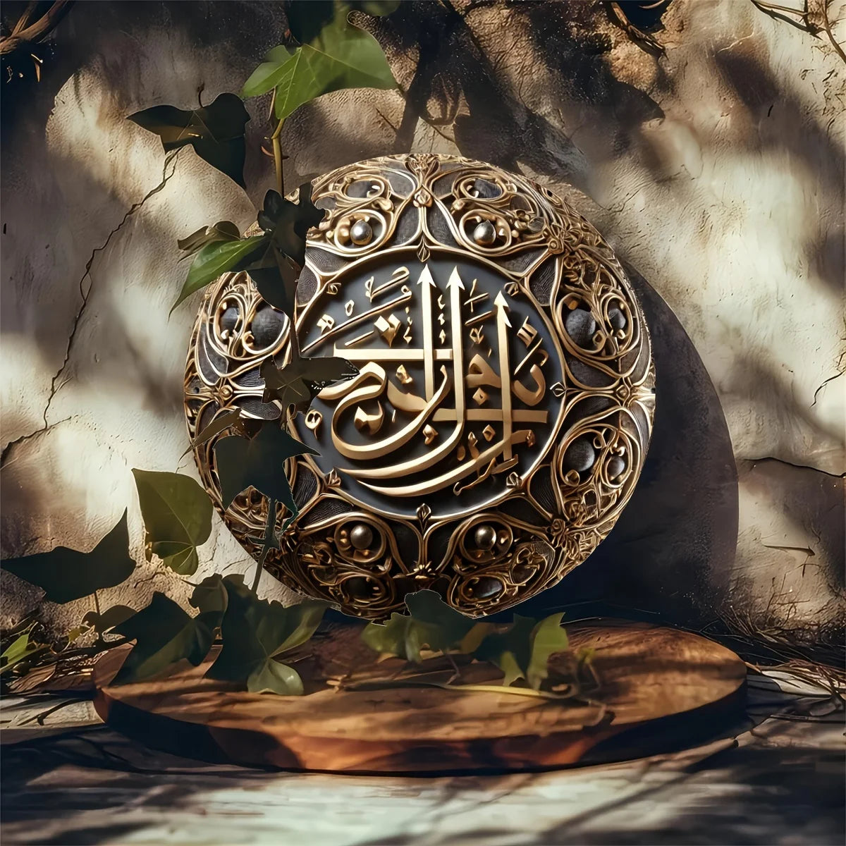 Durable Metal Muslim Koranic Wall Art , Easy-Hang Decor for Home, Garage,Home Decor Enthusiasts & Muslim Community Home Decor