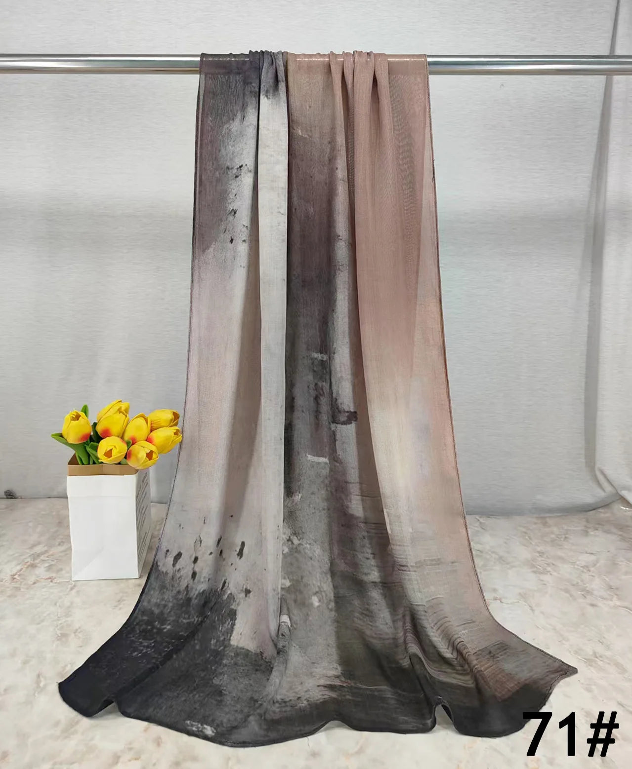 168colors Modal Print Hijab Scarf Premium Soft Breathable Muslim Fashion Headscarf Head Scarf Headwraps for Women Hijabs Turban