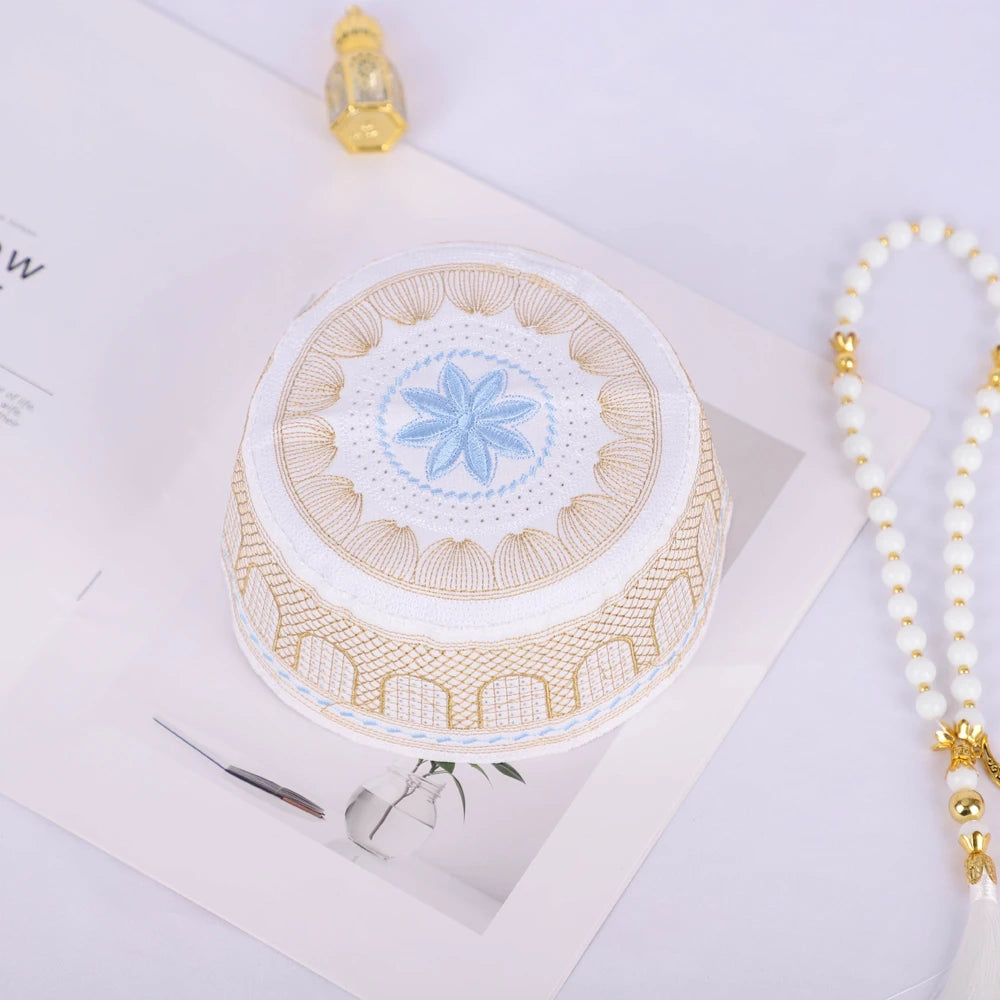 Men Muslim Yarmulke Fashion Muslim Hat for Men Spring Autumn Multi-Color Islam Hair Cover Yarmulke Busines Part Birthday RIMAIRE