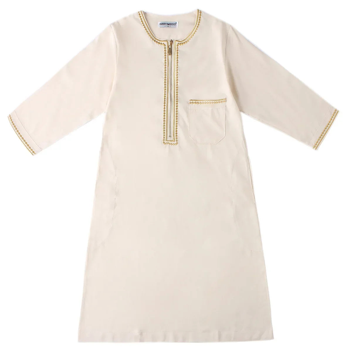 Muslim Saudi Arab Boys Robe Kids Abaya Kaftan Prayer Islam Ramadan Clothing Long Sleeve Thobe Middle East Teenage Dress Dubai