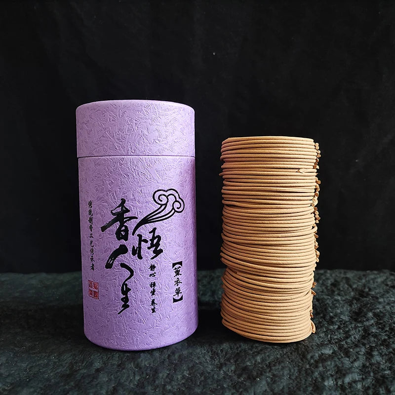 120 Plate/box Natural Sandalwood Lavender Coil Incense Aromatherapy Buddha Yoga Incense Indoor Burning Home Fragrance