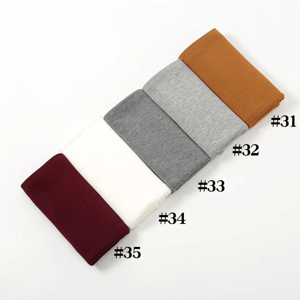 Premium Jersey Hijab Scarf For Muslim Women Turban Femme Africaine Hijabs For Woman Head Wrap Hoofddoek Headscarf Ramadan