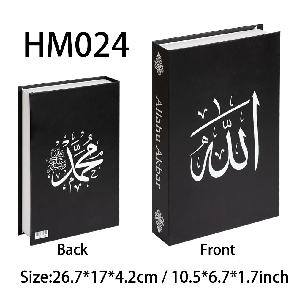 New Islamic Series Luxury Fake Books Home Decoration Remote Control Storage Box Coffee Table Fashion Home Decoration Accessories