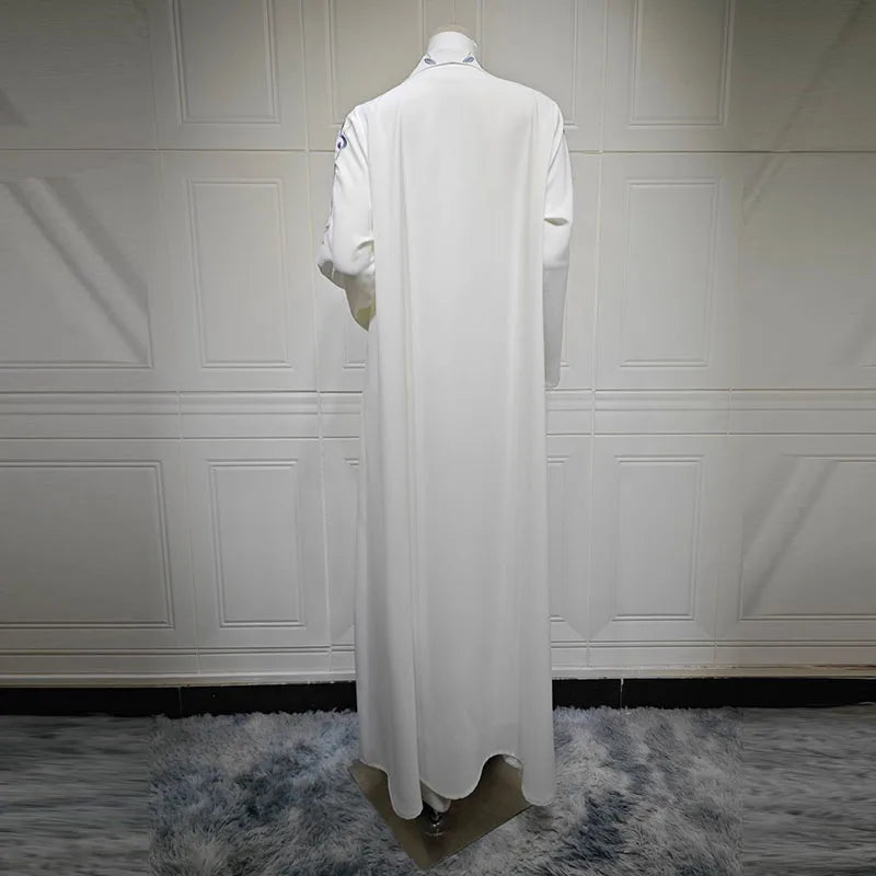 Fashion Lapel Collar Long Sleeve Long Jacket Women Casual Loose Robe Outercoat Spring Autumn Elegant Hight Street Party Cardigan