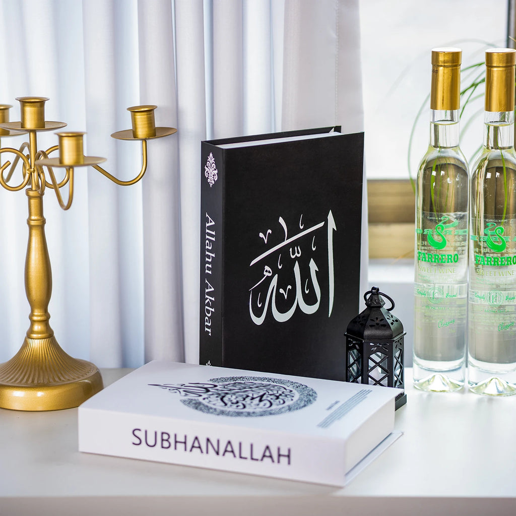 New Islamic Series Luxury Fake Books Home Decoration Remote Control Storage Box Coffee Table Fashion Home Decoration Accessories