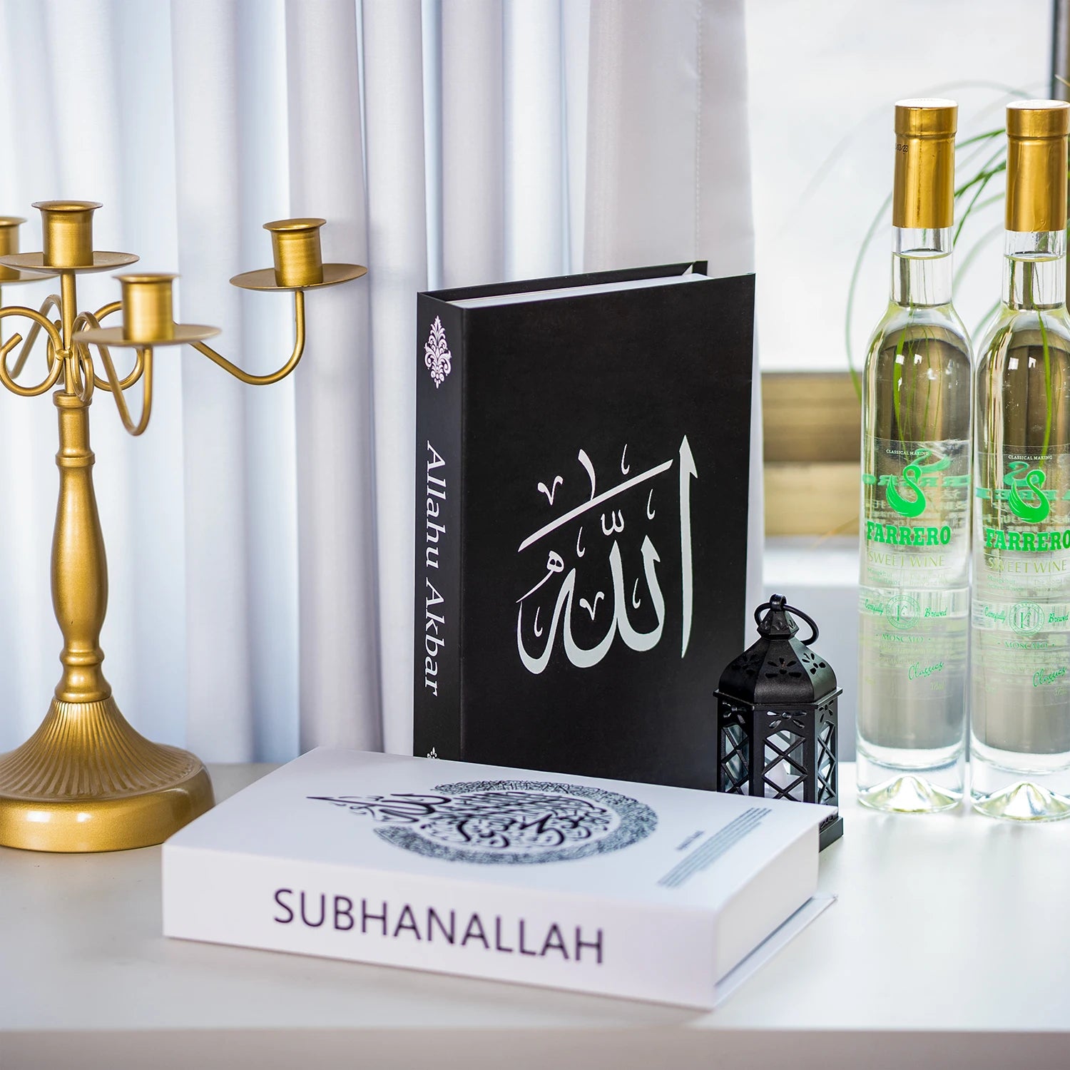 New Islamic Series Luxury Fake Books Home Decoration Remote Control Storage Box Coffee Table Fashion Home Decoration Accessories