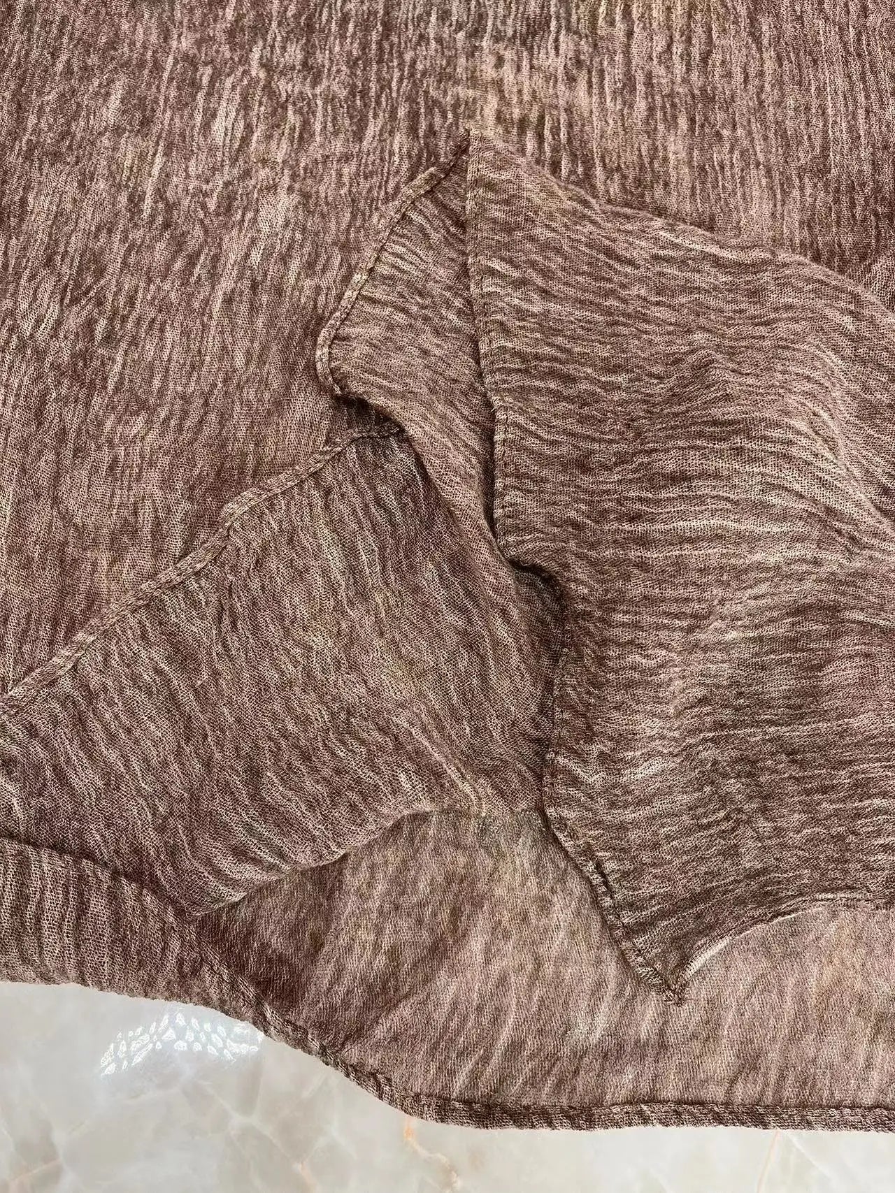 Rayon Cotton Hijab with Inner Cap Set Premium Wrinkle Scarf Headscarf Shawl Dirty Dyed Vintage Soft Muslim Turban Hijabs Women