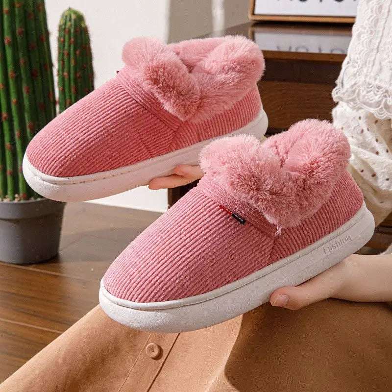 Fashion Women's Winter Slippers Indoor and Outdoor Warmth Anti-slip Comfort Thick Sole Casual Couple Home Shoes Snow Boots