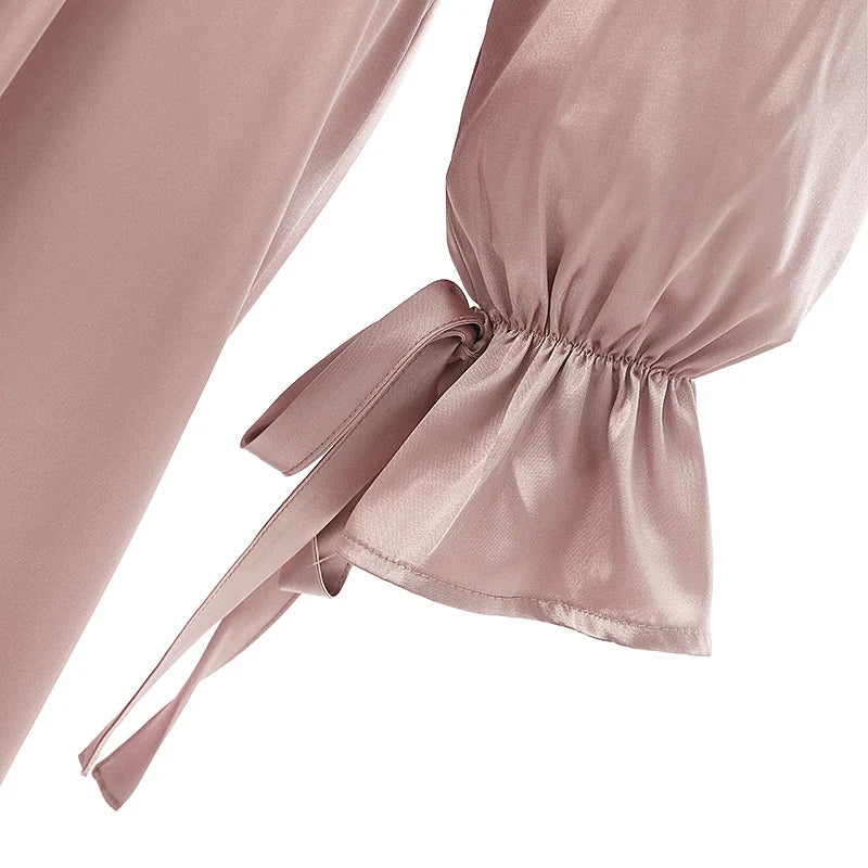 Elegant Satin Long Dresses Women Muslim Fashion Cinched Waist Hijab Islamic Abaya Robes utumn Long Sleeve Vestidos