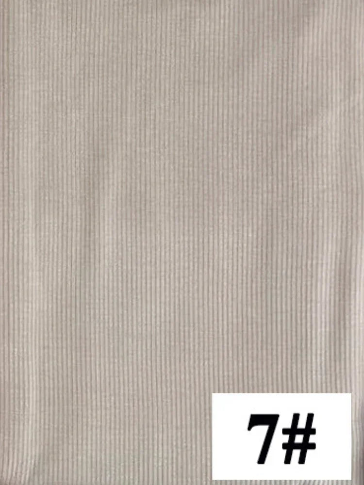 Premium Bamboo Ribbed Jersey Hijab Scarf for Women Elastic Breathable Thread Knitted Scarf Women Soft Striped Headscarf Bandana