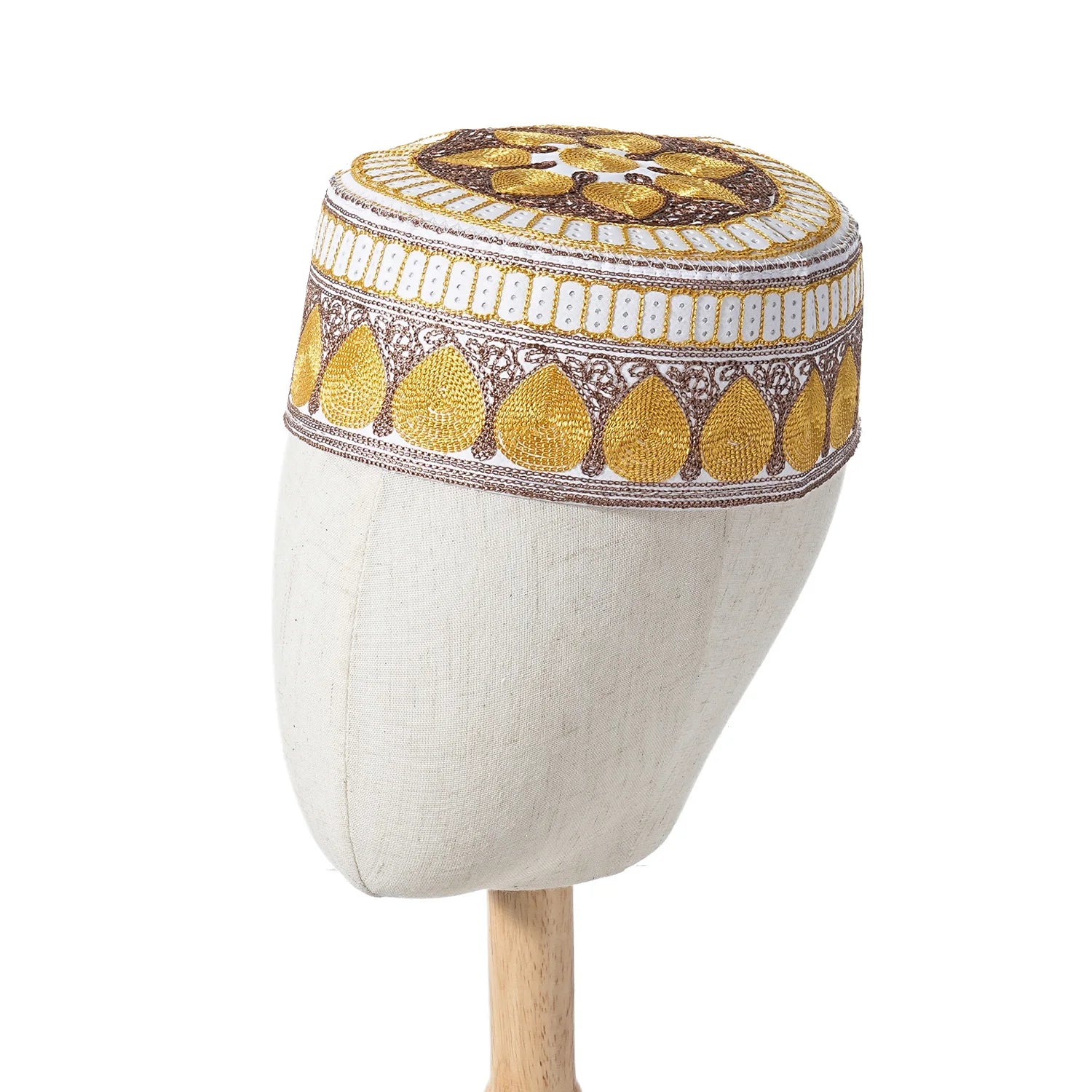 New Muslim Men Prayer Cap Hat Cotton Embroidery Leisure Saudi Arabia Islamic Hat Cap Men Headscarf Topkippot Turban Saudi Cap