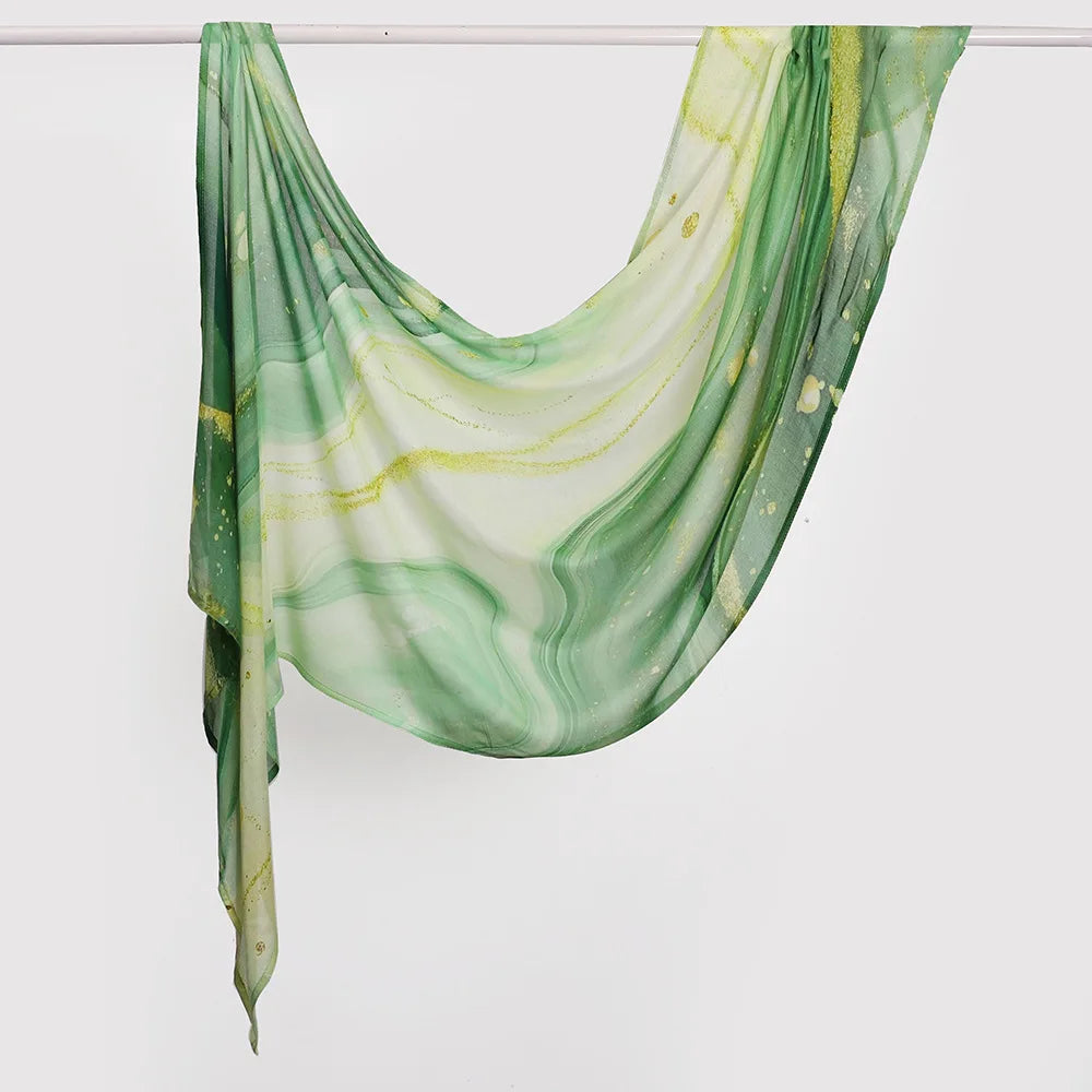 Premium Printed Rayon Modal Hijabs Cotton Hijab Scarf for Women Wraps and Shawls Musulman Headband Islamic Ramadan Turban