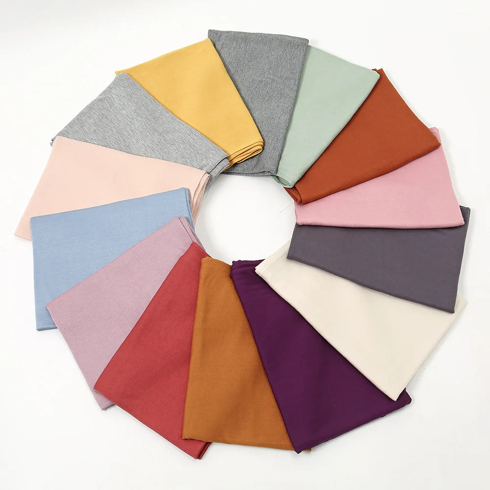 Premium Jersey Hijab Scarf For Muslim Women Turban Femme Africaine Hijabs For Woman Head Wrap Hoofddoek Headscarf Ramadan