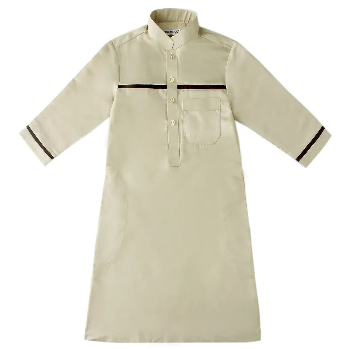 Muslim Saudi Arab Boys Robe Kids Abaya Kaftan Prayer Islam Ramadan Clothing Long Sleeve Thobe Middle East Teenage Dress Dubai