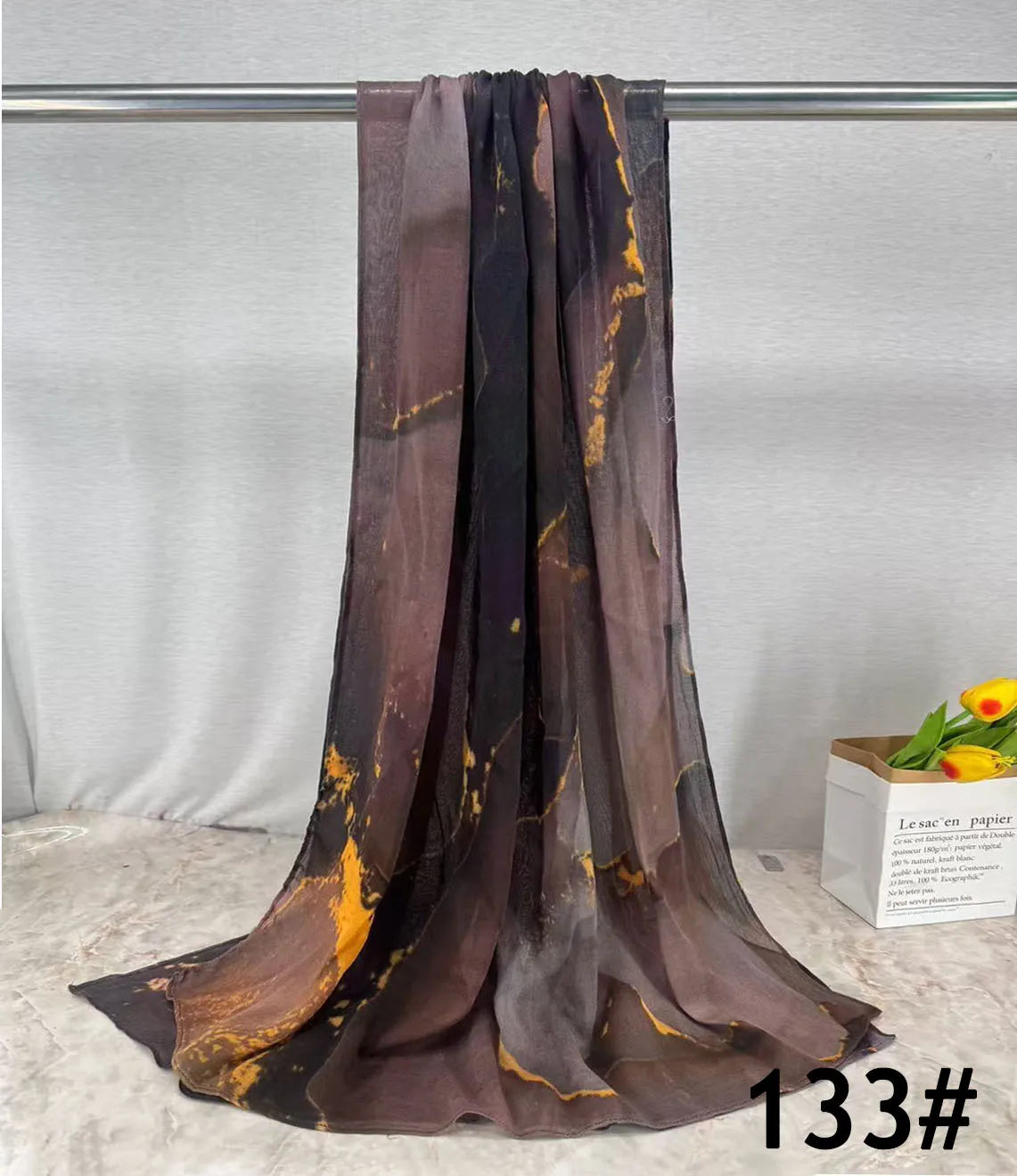 168colors Modal Print Hijab Scarf Premium Soft Breathable Muslim Fashion Headscarf Head Scarf Headwraps for Women Hijabs Turban