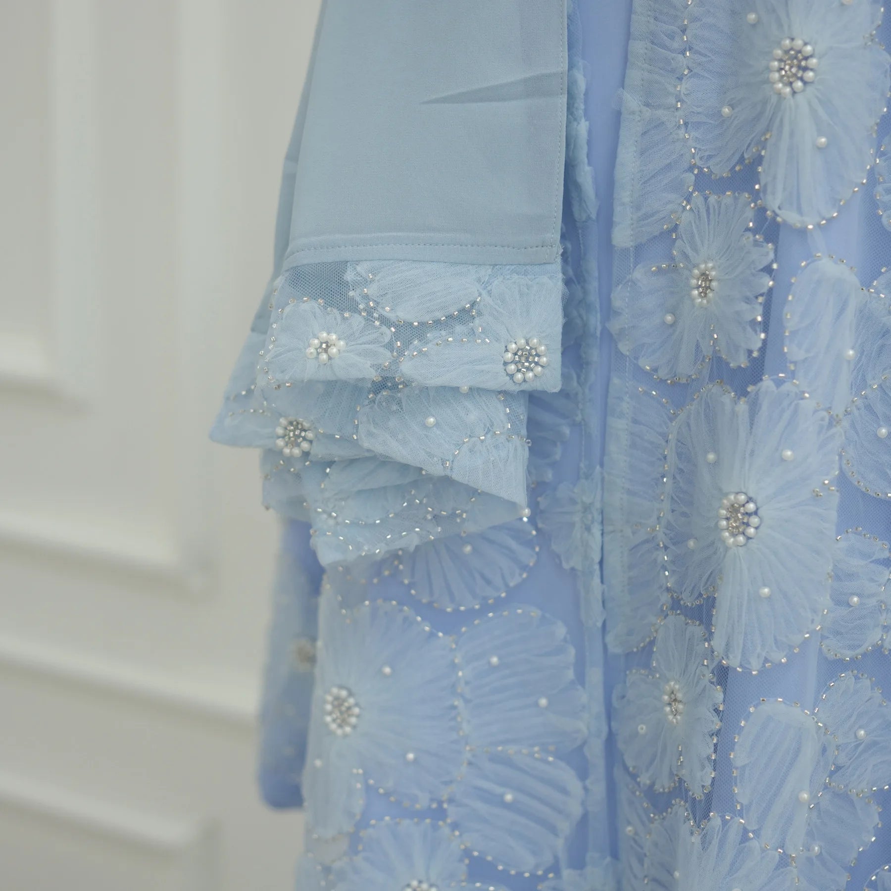 Eid Women Abaya Muslim Cardigan Dress Beading Flower Jalabiya Ramadan Vestidos Largos Islam Arab Long Robe Morocco Kaftan 2026