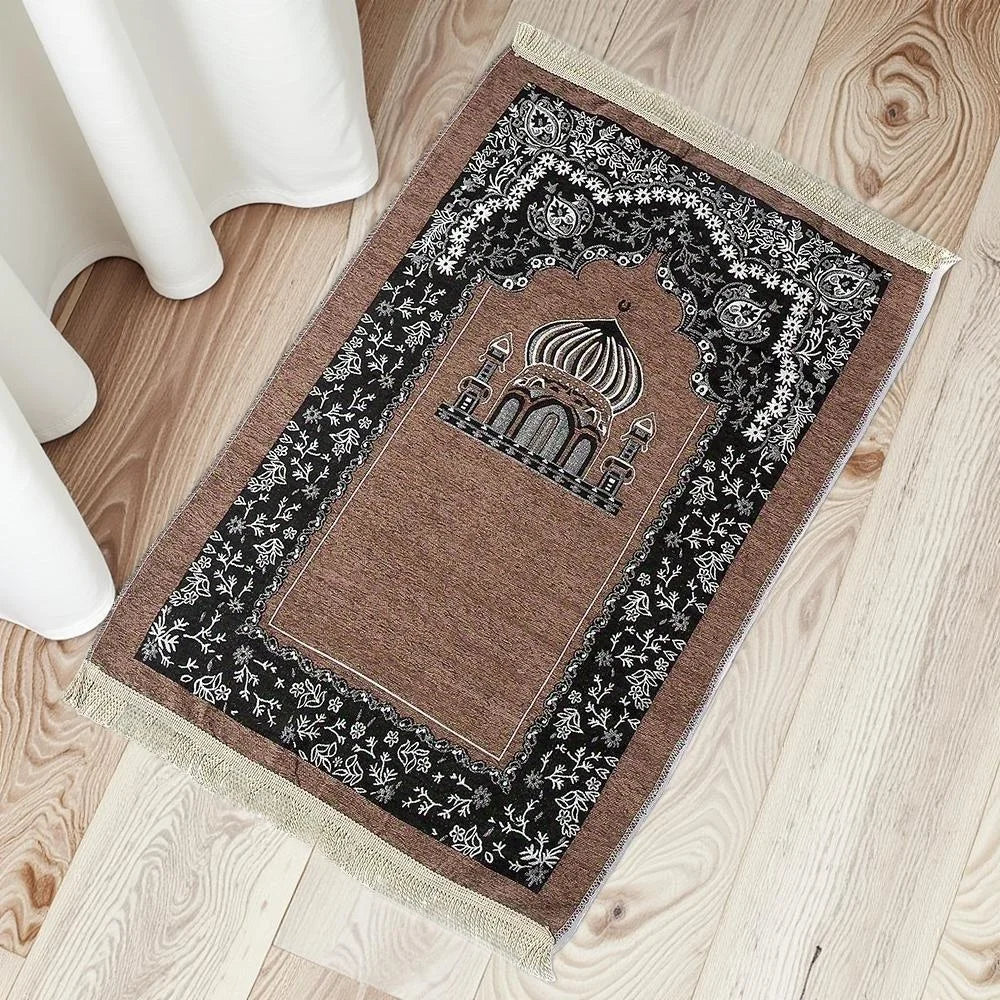 Muslim Prayer Rug Portable Prayer Mat for Praying Men Women and Kids Prayer Mat Prayer Soft  Rugs Islam Eid Ramadan Gift